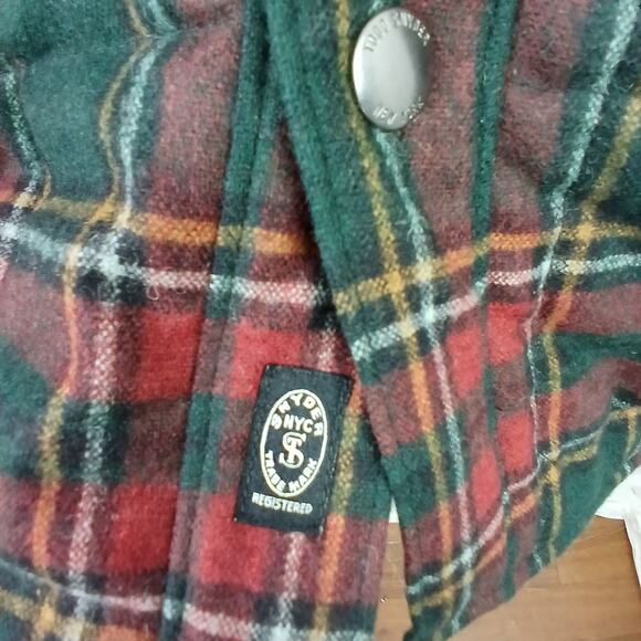 Todd Snyder SZ M Italian Quilted Shirt Jacket Tartan Plaid Green Red NWOT - Picture 7 of 10